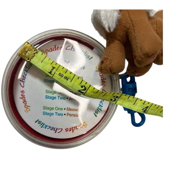 Pokémon Eevee Mascot Clip-On Plush Keychain with a Poké Ball playing cards Case - Picture 5 of 6